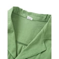 thumbnail image 2 of Coduop Mens Casual Short Sleeve Shirts Turn Down Collar Single Breasted Lapel Shirt Tops Blouse, 2 of 6