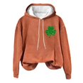 thumbnail image 6 of Womens Sweaters St. Patrick's Day Irish American Flag Hoodie Funny Graphic Casual Long Sleeve Sweatshirt L Size Sweaters For Women, 6 of 6