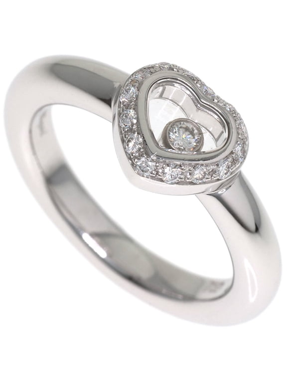 Pre-Owned Chopard Happy Diamonds Ring, 18K White Gold, Women's