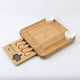 thumbnail image 1 of Tabla de quesos de bambú Origami Home incluye utensilios, 1 of 6