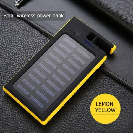 Magazine 20000mAh Solar Power Bank 20000mAh Qi Wireless Charger External Battery Fast Charge USB
