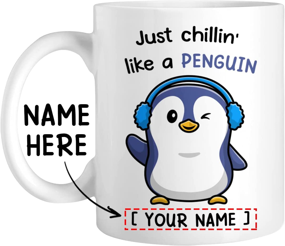 Penguin Mug - Penguin Gift - Penguin - Chillin Like A Penguin - Coffee Mug  - Penguin Coffee Mug - Penguin Cup - Penguins - Cute Penguin Mug