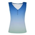 thumbnail image 4 of Teissuly Women's Summer Fashion V-neck T-Shirt Casual Sleeveless Printing Tank Vest Tops, 4 of 5