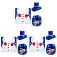 thumbnail image 2 of Funda Asiento Inodoro Dibujos Animados Navideños Adorno Nuevo (muñeco Nieve) Azul 3 Uds., 2 of 4