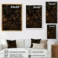 thumbnail image 4 of Designart "Modern Yellow and Black Fireworks" Fashion Framed Wall Art - Modern Yellow Fireworks Entryway Framed Wall Art, 4 of 6