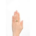 thumbnail image 5 of RYLOS Rings for Women 14K Yellow Gold Halo Ring with Round 4MM Gemstone &  Diamonds August Peridot Jewelry Size 6, 5 of 7