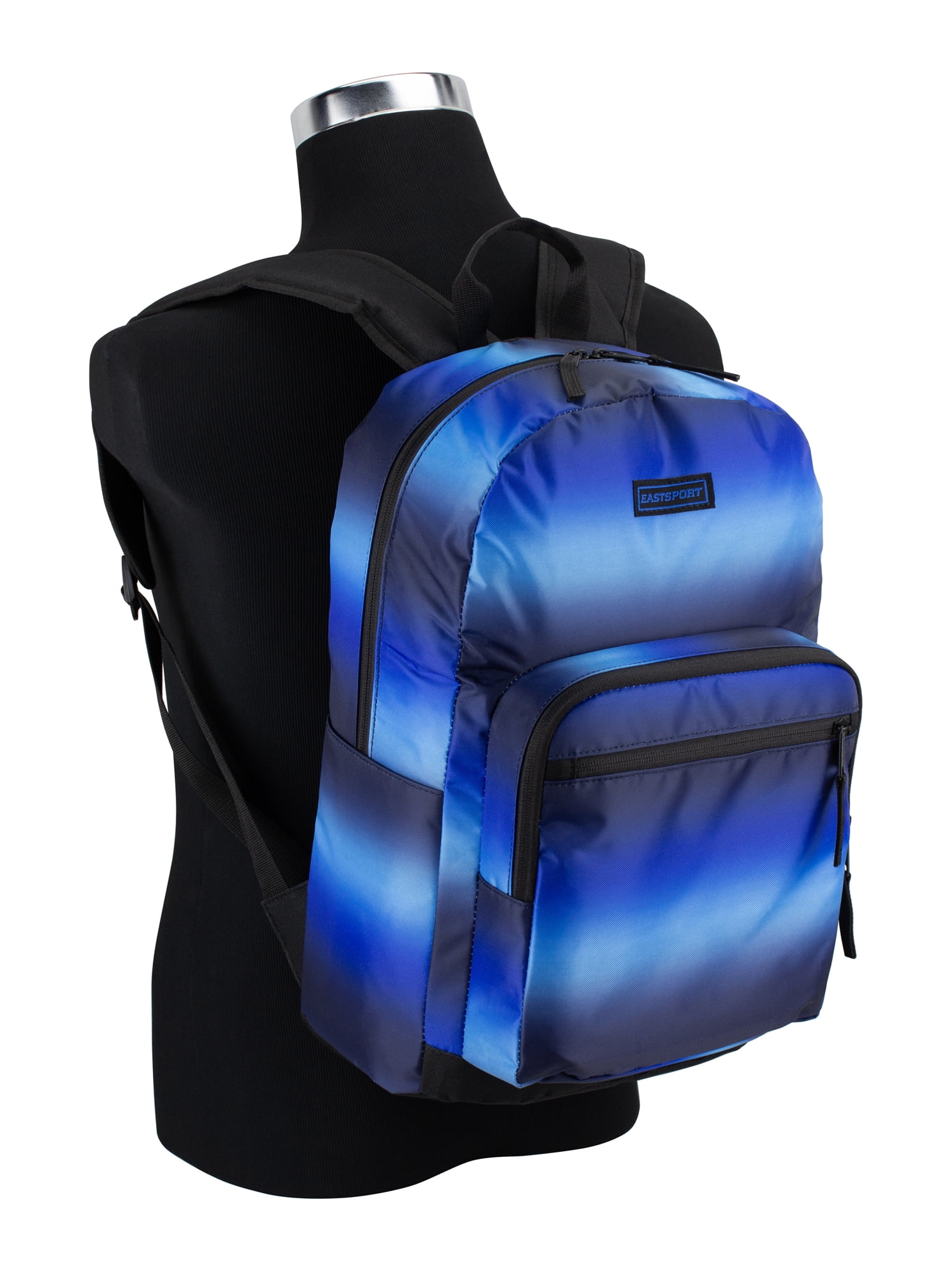 Eastsport Unisex 17" Backpack & Lunch Box 2-Piece Set, Blue Ombre