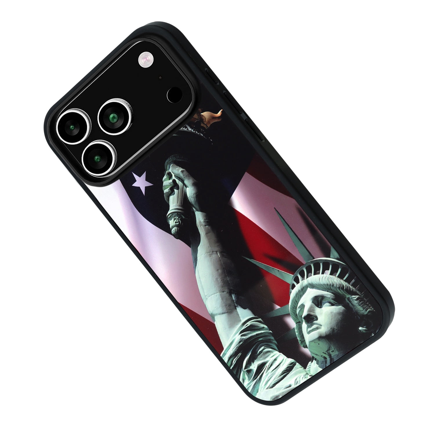 Printing Aluminum Plate Case for iPhone 17 Pro - Statue of Liberty