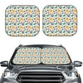 thumbnail image 2 of Sikiie Travel Elements Print Foldable Car Windshield Sun Visor, Car Window Sunshade Suitable for Sedan, SUV and Truck Car Accessories-Medium, 2 of 6