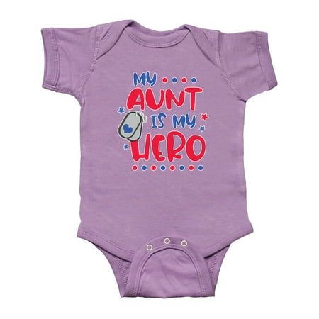 

Inktastic Memorial Day My Aunt is My Hero Gift Baby Boy or Baby Girl Bodysuit