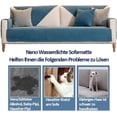 thumbnail image 2 of RHAFAYRE Waterproof Sofa Cover Anti-Urine Sofa Cover Couch Cover Protector for Dogs Cats Love Seat Recliner,Dark Blue,70X70cm, 2 of 5