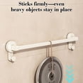 thumbnail image 6 of Suction Cup Hook with Adjustable Sliding Hook - No Drill Wall Mount Storage Hook for Kitchen Utensils Towels, White Matte, Removable, 6 of 6