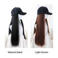 thumbnail image 3 of Jumpingount Peluca de pelo liso para mujer, sombrero de béisbol para niñas, peluca para fiesta, viaje, Cosplay, pelo con gorra Cuidado del cabello, 3 of 6