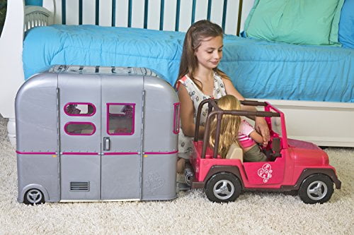 og girl jeep and camper hitch