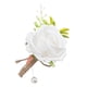 thumbnail image 1 of Qarigey Elegantes padrinos de boda rosas de boda detalle llamativo ramillete de rosas blancas ramilletes de boda hechos a mano Ropa, zapatos y accesorios Miscelánea blanco, 1 of 6