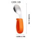 thumbnail image 5 of Cuchara Y Tenedor De Entrenamiento Con Mango Corto, Diseño Acodado De Acero Inoxidable 316, Cubiertos Para Que Los Niños Aprendan a Comer Solos, 5 of 8