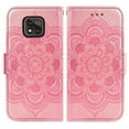 thumbnail image 6 of Compatible with Moto G Power 2021 Wallet Phone Case and Tempered Glass Screen Protector Flip Credit Card Holder Stand Mandala Flower Cell Cover for Motorola GPower 21 5G Version XT2117-4 Women Pink, 6 of 9
