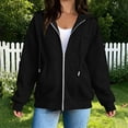 thumbnail image 4 of SwiftWear Women's Zip Up Hoodie Long Sleeve Sweatshirt Hooded Jacket Full Zip with Pockets, 4 of 8