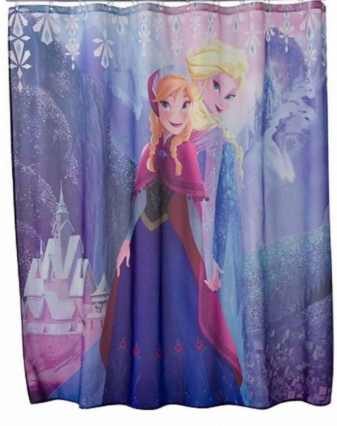 Disney Frozen Anna & Elsa Fabric Shower Curtain Kids Bath