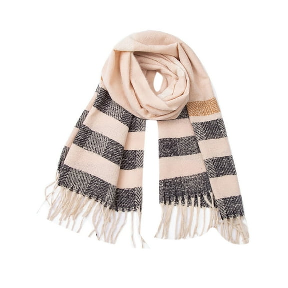 Taylonsss Clearance Womens Warm Long Shawl Wraps Large Scarves Knit Tassel Plaid Scarf