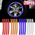 thumbnail image 2 of 40/20pcs Car Wheel Tire Hub Reflective Strips Car Motor Tyre High Reflective Night Warning Safety Driving Reflector Sticker, 2 of 7