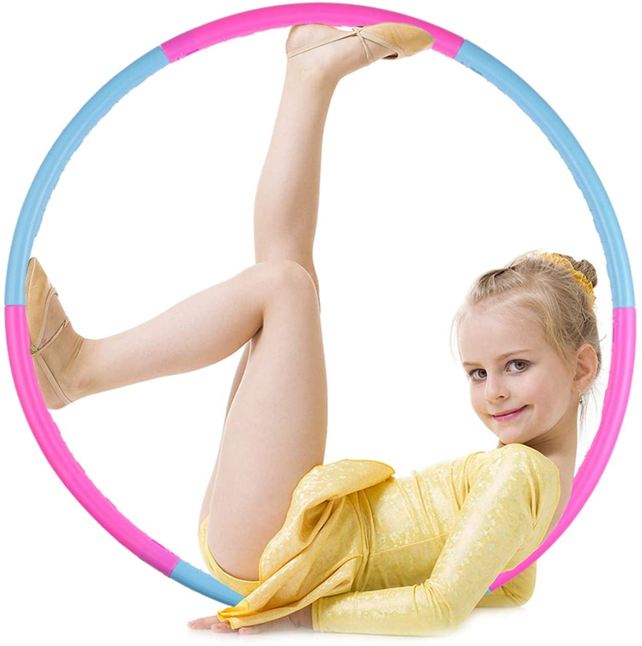 Rainbow Plastic Hula Hoop Kids Adult Fitness Exercise Gymnastic Ring Hula Hoop 