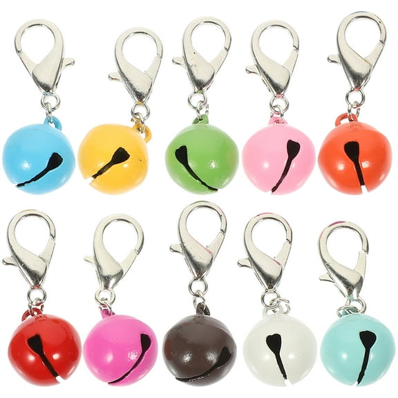 ROSENICE Cat Dog Collar Bells for Pet Use 10Pcs Metal Location Indicator 1.27in