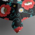 thumbnail image 5 of Pioneer Flower Floral Print Pattern Square Tablecloth, Waterproof Wipeable Spillproof Washable Table Cover for Home Kitchen Party Decor, 52"x52", 5 of 6