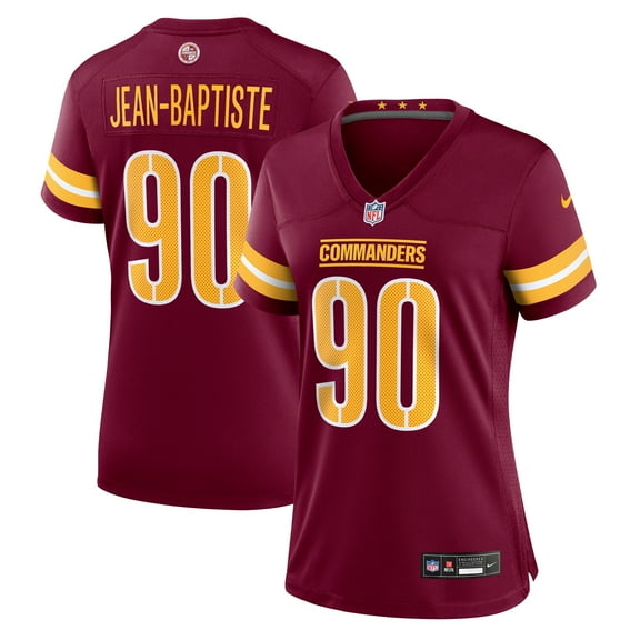 Women's Nike Javontae Jean-Baptiste Burgundy Washington Commanders Team Game Jersey