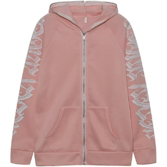Women's Rhinestone Spider Hoodie Y2K Full Zip Up Over Face vintage Jacket Pullover Aesthetics Oversized Sweatshirt