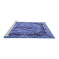 thumbnail image 2 of Ahgly Company Machine Washable Indoor Round Persian Blue Traditional Area Rugs, 7' Round, 2 of 4