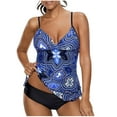 thumbnail image 1 of LSLJS Women Conservative Print Strappy Back Set Two Piece Swimsuits Swimdress, Tankini Swimsuits, 1 of 2
