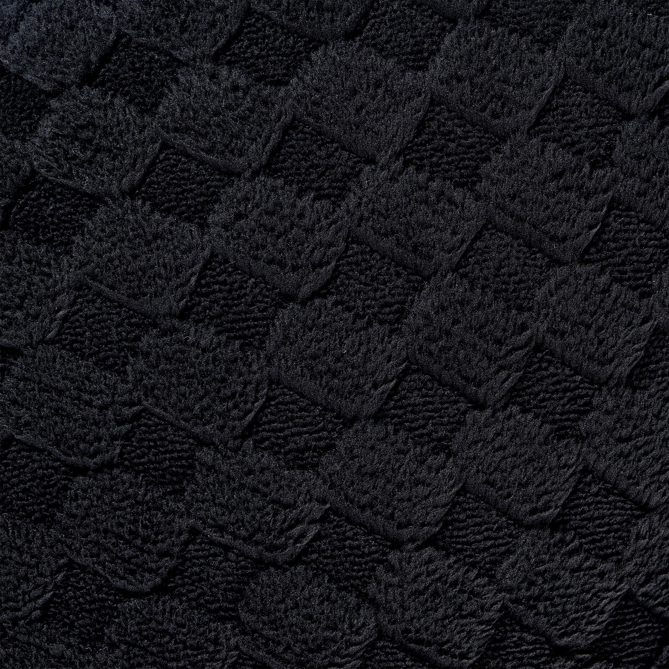 Mainstays 11" x 10" Black Sherpa Check Bolster Decorative Pillow