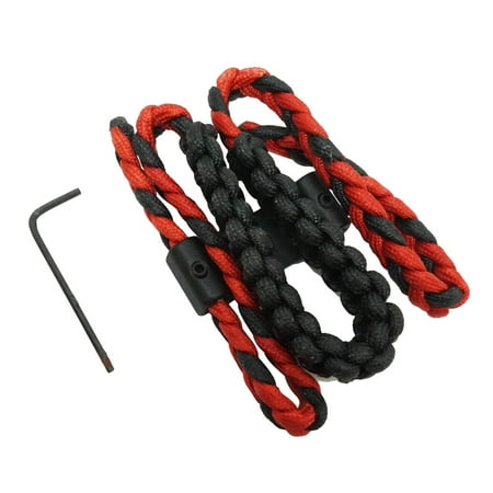 Safari Choice Archery Aluminum Mounting Double Wided Braided Bow Sling Red