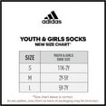 thumbnail image 2 of Girl's adidas 6-Pack Athletic Cushioned Crew Socks Color: White Gray Magenta Size: MEDIUM, 2 of 2