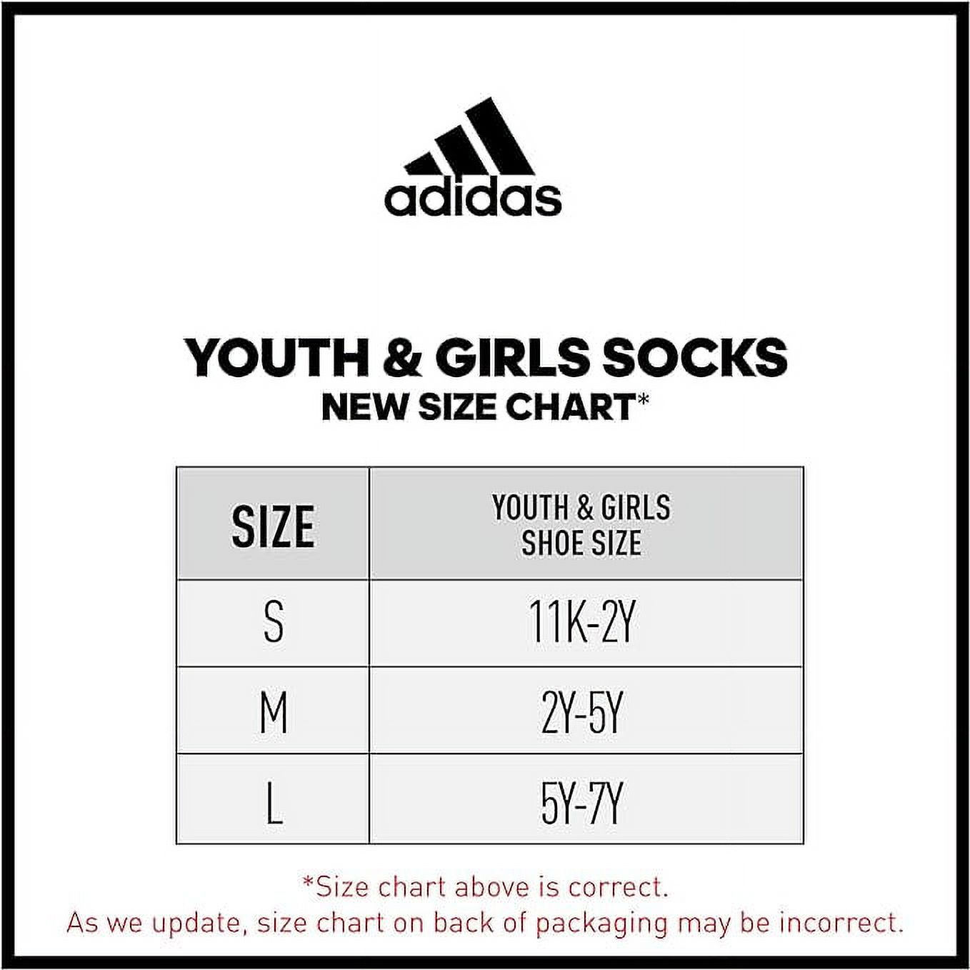 Adidas Boys' Crew Socks 6-Pack Black photo 2