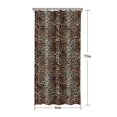 thumbnail image 5 of Brown and Black Leopard Print Shower Curtain 36"x72" ,Bathroom Decorative Shower Curtains Set with 12 Hooks,Modern Waterproof Washable Shower Curtain, 5 of 6