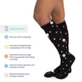 thumbnail image 3 of MUK LUKS Women's 6 Pack Nylon Compression Knee-High Socks, 3 of 5