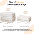 thumbnail image 2 of Bolsa de almacenamiento Easortm, edredón de gran capacidad, 110 L, paquete de 2 unidades, color beige, 2 of 8