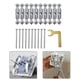 thumbnail image 5 of Juego de 21 tornillos de casete para soporte de varilla, llave resistente a la oxidación para interruptor de pared 118 Tipo de metal, 5 of 9
