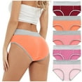 thumbnail image 3 of Eashery Brifes Woman Panties High Waist Comfortable Womens Briefs Underwear Multicolor XL, 3 of 5
