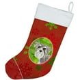 thumbnail image 2 of Carolines Treasures CK4012CS Christmas Snowflakes Schnauzer #1 Christmas Stocking, Large, Multicolor, 2 of 2