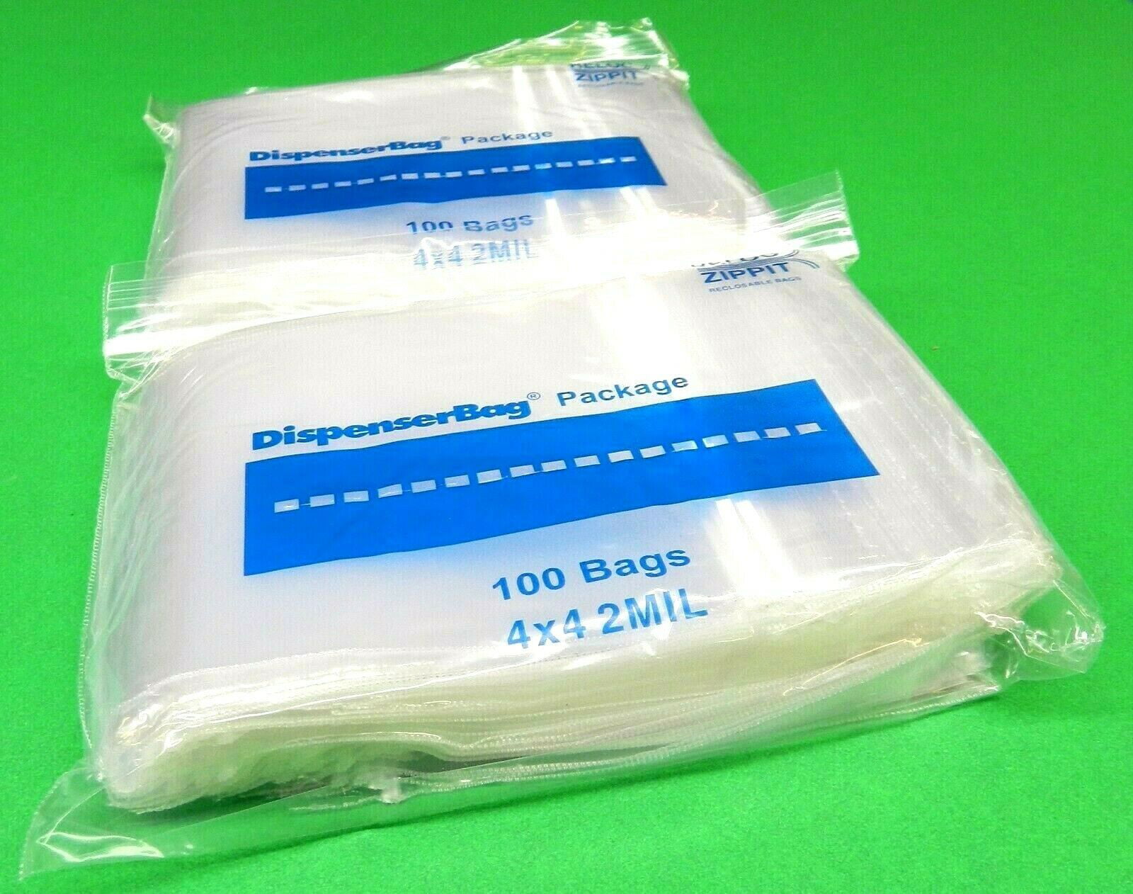 100 2x2 small square zip lock bags 2mil poly plastic bag reclosable 2x2 clear baggies 