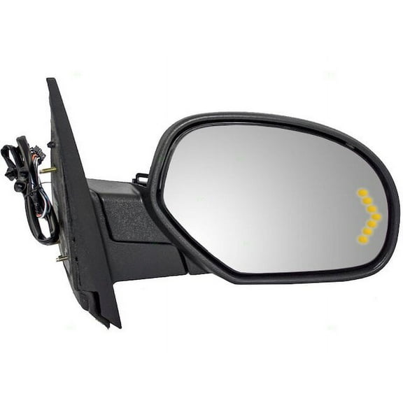 Right Mirror - Compatible with 2007 - 2013 Chevy Suburban 1500 Sport Utility 4-Door 5.3L V8 Naturally Aspirated OHV FLEX 2008 2009 2010 2011 2012