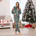 thumbnail image 7 of FORMRS Onesies Pajama for Adults Unisex Hoodie Winter Jumpsuit One Piece Sleepwear, Sizes S-2XL, Green Christmas Candy Canes, 7 of 7