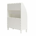 thumbnail image 6 of Cloud Kids' Bookshelf with Toy Storage Organizer, White, 6 of 9
