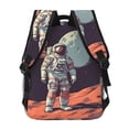 thumbnail image 4 of Disketp Astronaut With American Flag Backpack for Men and Women - Lightweight Backpack Classical with Multi-pockets Casual Daypack for College Workplace Travel, 4 of 5