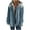 Blue, variant on Oksale Plus Size Womens Corduroy Jackets Cotton Fringed Hem Hoodies Jacket with Pockets Cozy Long Sleeve Coats Comfort Fall Winter Outerwear for Outdoor Blue M