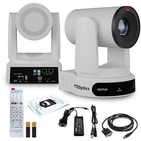 PTZOptics Move 4K SDI/HDMI/USB/IP PTZ Camera with 30x Optical Zoom (White) (PT30X-4K-WH-G3)