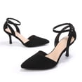 thumbnail image 2 of Bocca Women’s Pointed Toe Ankle Strap Heels, Elegant Stiletto Dress Pumps for Work, Party, Evening Outfits, 2 of 6